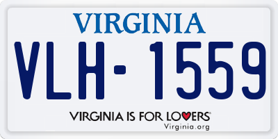 VA license plate VLH1559