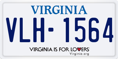 VA license plate VLH1564