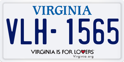 VA license plate VLH1565