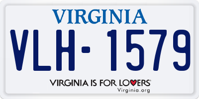 VA license plate VLH1579