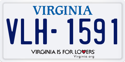 VA license plate VLH1591