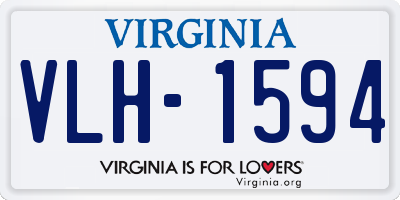 VA license plate VLH1594