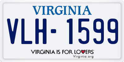 VA license plate VLH1599