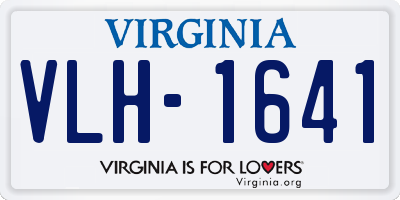 VA license plate VLH1641