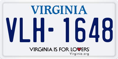 VA license plate VLH1648