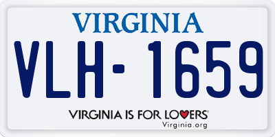 VA license plate VLH1659