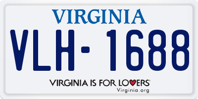 VA license plate VLH1688