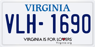 VA license plate VLH1690