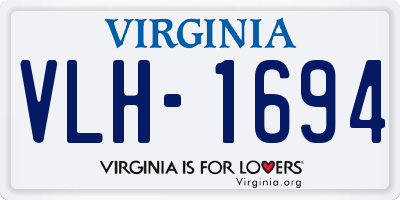 VA license plate VLH1694