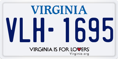 VA license plate VLH1695