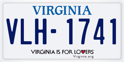 VA license plate VLH1741