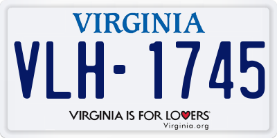 VA license plate VLH1745