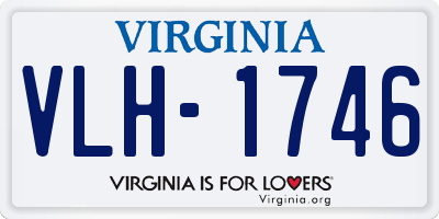 VA license plate VLH1746