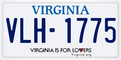 VA license plate VLH1775