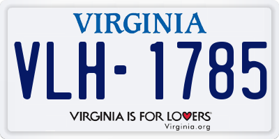 VA license plate VLH1785
