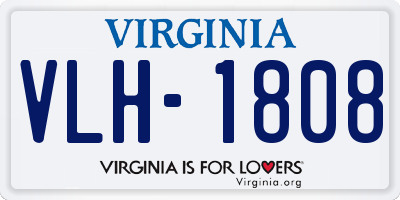VA license plate VLH1808