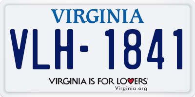 VA license plate VLH1841