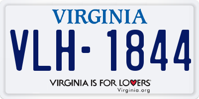 VA license plate VLH1844