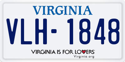 VA license plate VLH1848