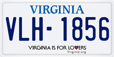 VA license plate VLH1856