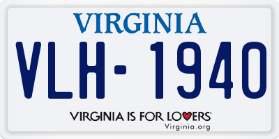 VA license plate VLH1940