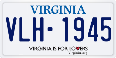 VA license plate VLH1945