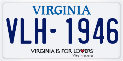 VA license plate VLH1946