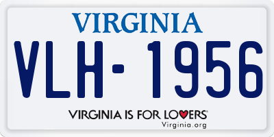VA license plate VLH1956
