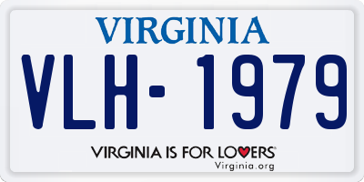 VA license plate VLH1979