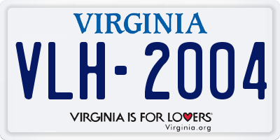 VA license plate VLH2004