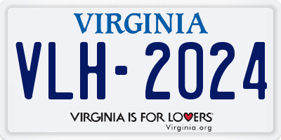 VA license plate VLH2024