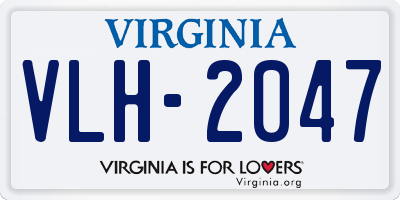 VA license plate VLH2047