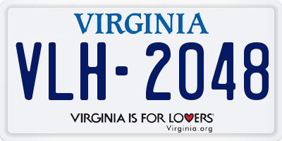 VA license plate VLH2048