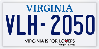 VA license plate VLH2050