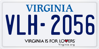 VA license plate VLH2056