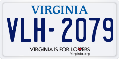 VA license plate VLH2079