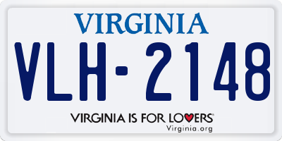 VA license plate VLH2148