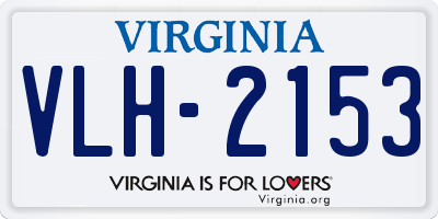 VA license plate VLH2153