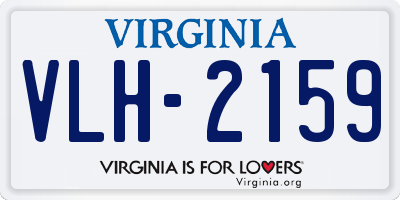 VA license plate VLH2159