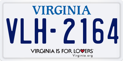 VA license plate VLH2164