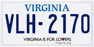 VA license plate VLH2170