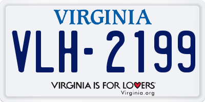 VA license plate VLH2199