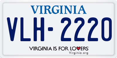 VA license plate VLH2220