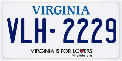 VA license plate VLH2229