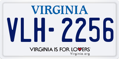 VA license plate VLH2256