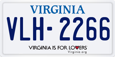 VA license plate VLH2266