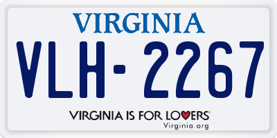 VA license plate VLH2267