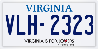VA license plate VLH2323