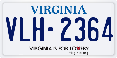 VA license plate VLH2364