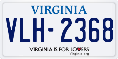 VA license plate VLH2368